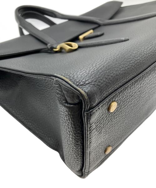 ETiAM（エティアム）ETiAM (エティアム) シュリンクフラップブリーフケース ブラックの古着・服飾アイテム