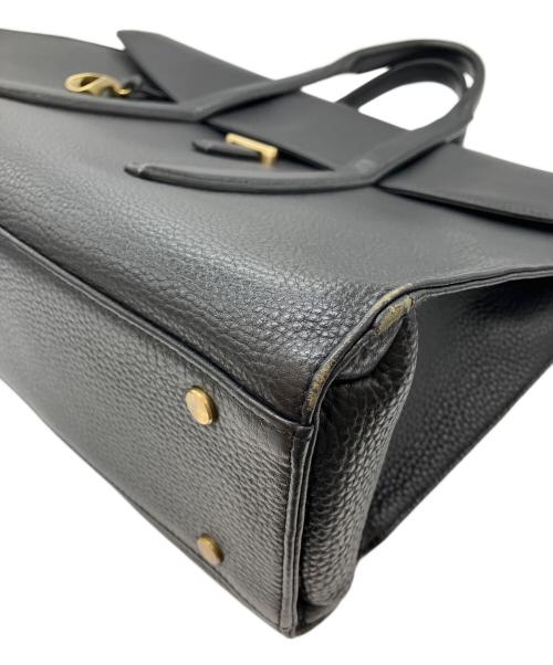 ETiAM（エティアム）ETiAM (エティアム) シュリンクフラップブリーフケース ブラックの古着・服飾アイテム