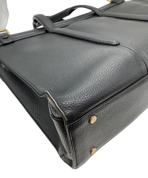 ETiAM（エティアム）ETiAM (エティアム) シュリンクフラップブリーフケース ブラックの古着・服飾アイテム