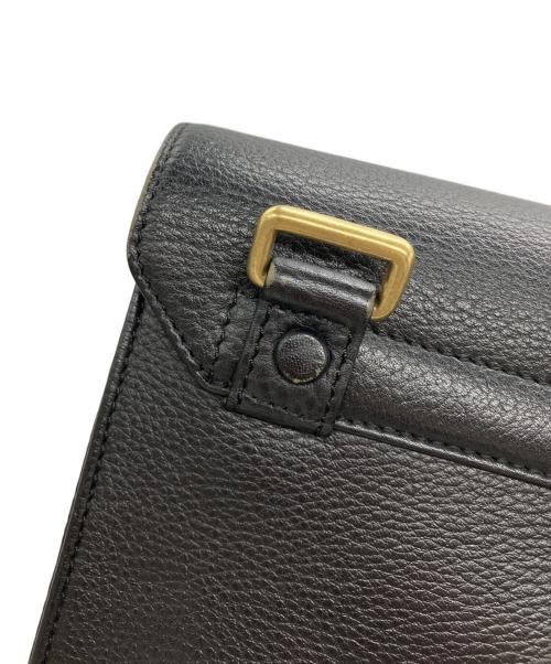 ETiAM（エティアム）ETiAM (エティアム) シュリンクフラップブリーフケース ブラックの古着・服飾アイテム