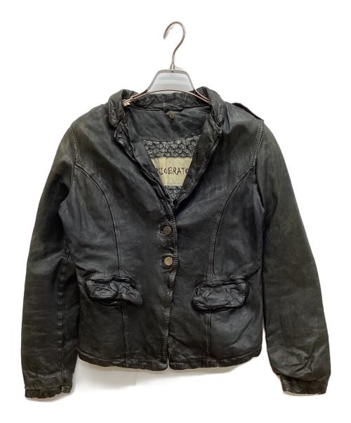 GIORGIO BRATO（ジョルジョブラッド）GIORGIO BRATO (ジョルジョブラッド) 裏ボアシープスキン2Bレザージャケット ブラック サイズ:SIZE 42の古着・服飾アイテム