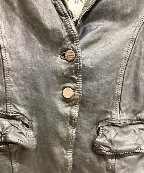 GIORGIO BRATO（ジョルジョブラッド）GIORGIO BRATO (ジョルジョブラッド) 裏ボアシープスキン2Bレザージャケット ブラック サイズ:SIZE 42の古着・服飾アイテム