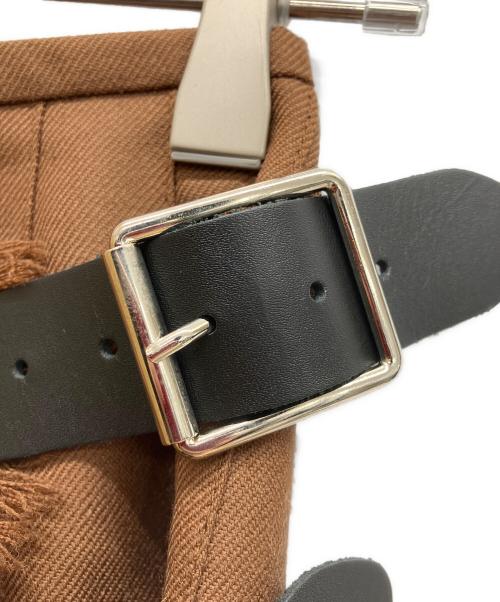 O’NEIL OF DUBLIN（オニールオブダブリン）O’NEIL OF DUBLIN (オニールオブダブリン) ウール プリーツ巻きスカート ブラウン サイズ:Mの古着・服飾アイテム