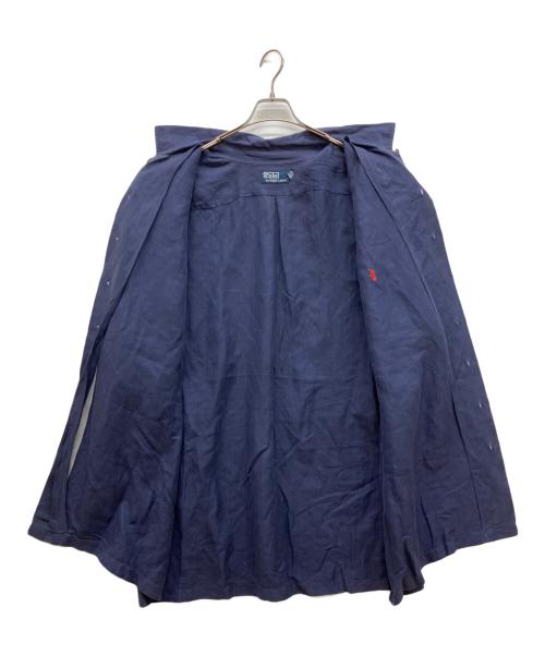 POLO RALPH LAUREN（ポロ・ラルフローレン）POLO RALPH LAUREN (ポロ・ラルフローレン) オープンカラーシャツ ネイビー サイズ:2XLの古着・服飾アイテム