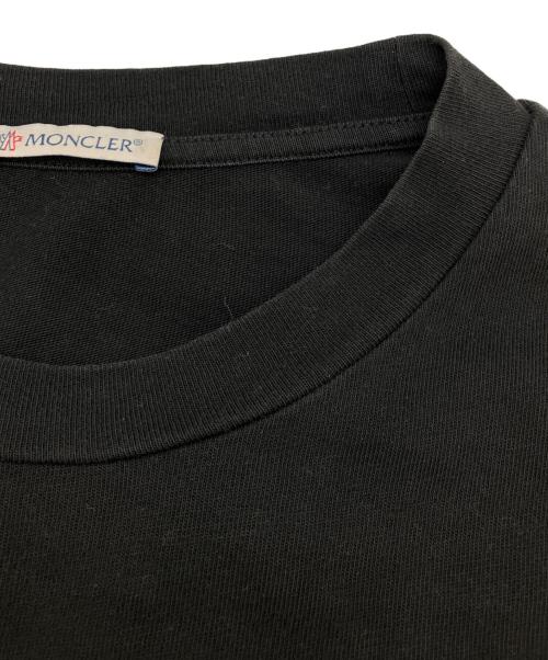 MONCLER（モンクレール）MONCLER (モンクレール) 22AW ロゴプリント コットン ロングスリーブ Tシャツ　LS T-SHIRT ブラック サイズ:Ｓの古着・服飾アイテム