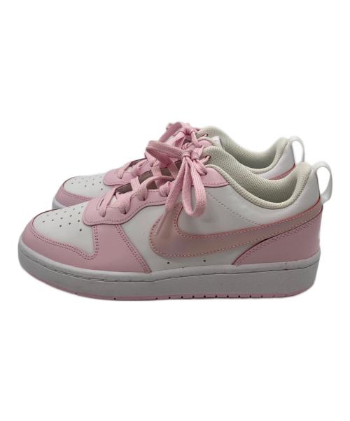NIKE（ナイキ）NIKE (ナイキ) Court Borough Low 2 SE White Pink Foam　コート バーロウ ロー 2 SE 　ローカットスニーカー ピンク サイズ:25の古着・服飾アイテム