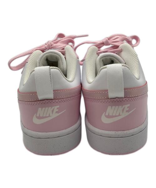 NIKE（ナイキ）NIKE (ナイキ) Court Borough Low 2 SE White Pink Foam　コート バーロウ ロー 2 SE 　ローカットスニーカー ピンク サイズ:25の古着・服飾アイテム