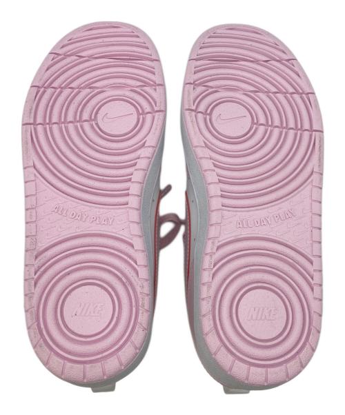 NIKE（ナイキ）NIKE (ナイキ) Court Borough Low 2 SE White Pink Foam　コート バーロウ ロー 2 SE 　ローカットスニーカー ピンク サイズ:25の古着・服飾アイテム