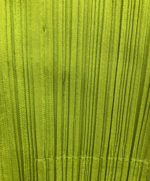 PLEATS PLEASE（プリーツプリーズ）PLEATS PLEASE (プリーツプリーズ) プリーツジップパーカー グリーン サイズ:3の古着・服飾アイテム