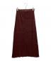 PLEATS PLEASE (プリーツプリーズ) プリーツマキシAラインスカート ボルドー サイズ:2：14000円
