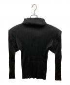 PLEATS PLEASEプリーツプリーズ）の古着「プリーツカットソー」｜ブラック