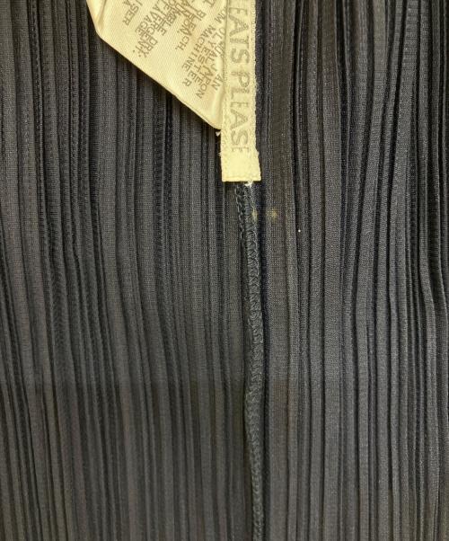 PLEATS PLEASE（プリーツプリーズ）PLEATS PLEASE (プリーツプリーズ) プリーツトッパーカーディガン ネイビー サイズ:3の古着・服飾アイテム