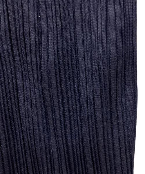 PLEATS PLEASE（プリーツプリーズ）PLEATS PLEASE (プリーツプリーズ) プリーツトッパーカーディガン ネイビー サイズ:3の古着・服飾アイテム