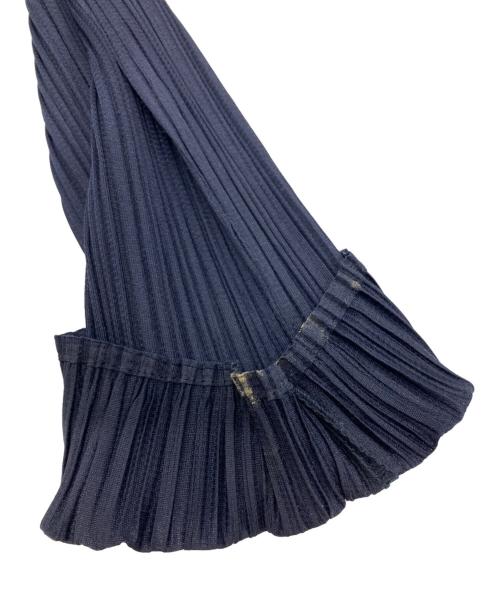 PLEATS PLEASE（プリーツプリーズ）PLEATS PLEASE (プリーツプリーズ) プリーツトッパーカーディガン ネイビー サイズ:3の古着・服飾アイテム