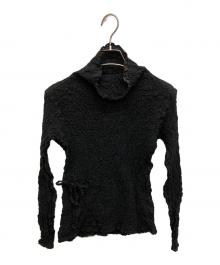 me ISSEY MIYAKE（ミーイッセイ ミヤケ）の古着「プリーツカットソー」｜ブラック