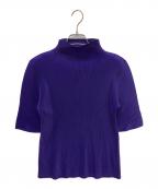 PLEATS PLEASEプリーツプリーズ）の古着「プリーツ半袖カットソー」｜パープル