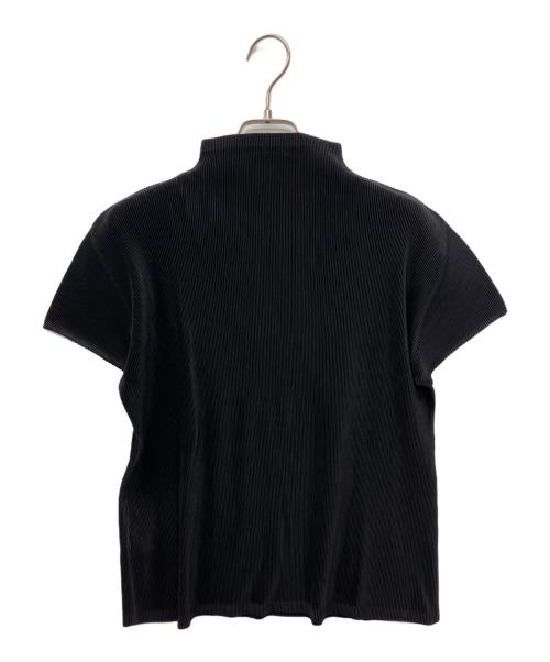 PLEATS PLEASE（プリーツプリーズ）PLEATS PLEASE (プリーツプリーズ) プリーツ半袖カットソー ブラック サイズ:3の古着・服飾アイテム