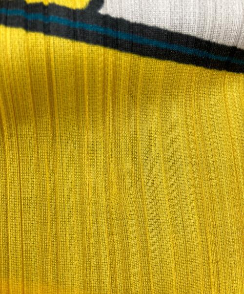 PLEATS PLEASE（プリーツプリーズ）PLEATS PLEASE (プリーツプリーズ) 総柄プリーツカットソー イエロー サイズ:SIZE3の古着・服飾アイテム