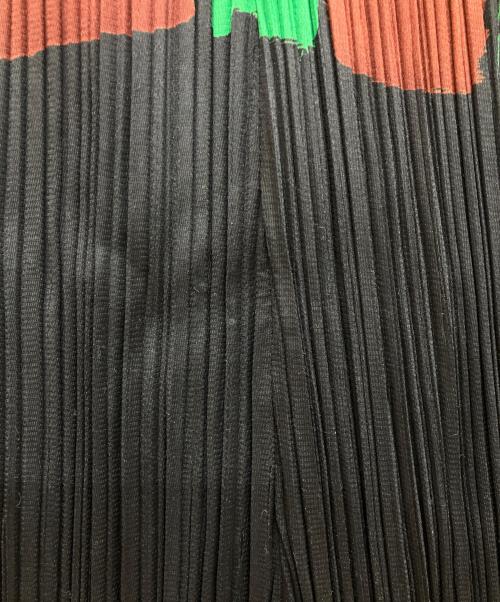 PLEATS PLEASE（プリーツプリーズ）PLEATS PLEASE (プリーツプリーズ) 幾何柄プリーツボリュームスカート ブラック サイズ:5の古着・服飾アイテム