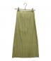 PLEATS PLEASE（プリーツプリーズ）の古着「プリーツスカート」｜ライム