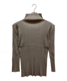 PLEATS PLEASE（プリーツプリーズ）の古着「プリーツロングスリーブカットソー」｜グレー
