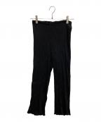 me ISSEY MIYAKEミーイッセイ ミヤケ）の古着「シアーパンツ」｜ブラック