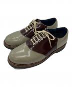 REGALリーガル）の古着「バイカラーレースアップシューズ」｜ブラウン