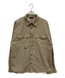 THE NORTH FACE（ザ ノース フェイス）の古着「Firefly Canopy Shirt ファイヤーフライキャノピーシャツ　長袖シャツ」｜ブラウン
