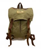 SEIL MARSCHALLセイルマーシャル）の古着「キャンバスフラップバックパック　WOODS MAN PACK　ウッズマンパック」｜オリーブ