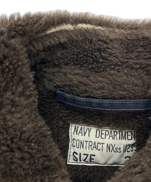 THE REAL McCOY'S（ザ・リアルマッコイズ）THE REAL McCOY'S (ザ・リアルマッコイズ) US.NAVY N-1デッキジャケット　ミリタリージャケット ブラック サイズ:38の古着・服飾アイテム