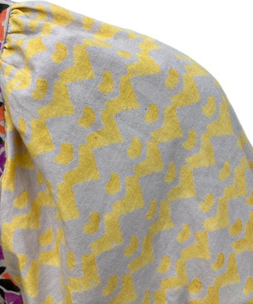 freada（フリーダ）freada (フリーダ) インド菱形グラデーションプリントワンピース パープル サイズ:one sizeの古着・服飾アイテム