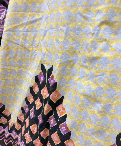 freada（フリーダ）freada (フリーダ) インド菱形グラデーションプリントワンピース パープル サイズ:one sizeの古着・服飾アイテム