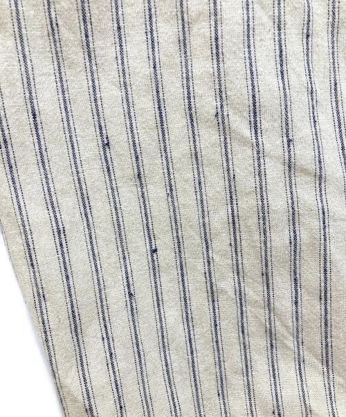 s'yte（サイト）s'yte (サイト) Linen/Cotton Butcher Stripe Hakama Balloon Pants　ワイドハカマバルーンパンツ アイボリー サイズ:SIZE 3の古着・服飾アイテム