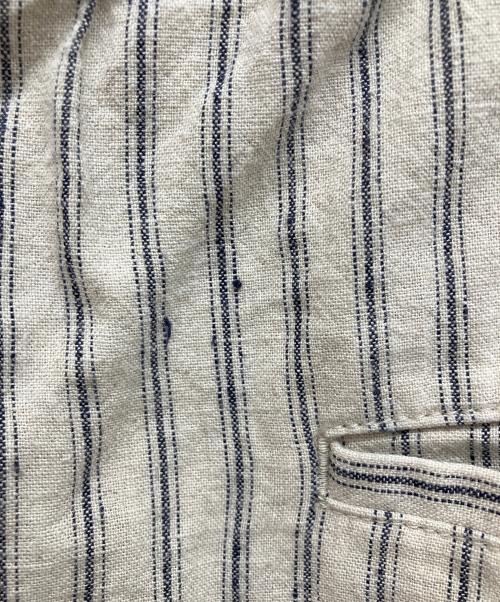 s'yte（サイト）s'yte (サイト) Linen/Cotton Butcher Stripe Hakama Balloon Pants　ワイドハカマバルーンパンツ アイボリー サイズ:SIZE 3の古着・服飾アイテム