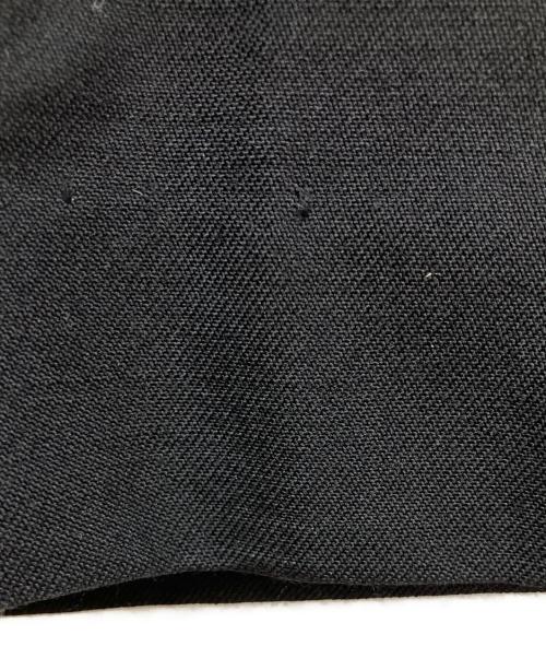 LAD MUSICIAN（ラッドミュージシャン）LAD MUSICIAN (ラッドミュージシャン) WOOL GABARDINE 2TUCK CROPPED WIDE SLACKS　ウール ギャバジン ツータック クロップド ワイド スラックス ブラック サイズ:44の古着・服飾アイテム