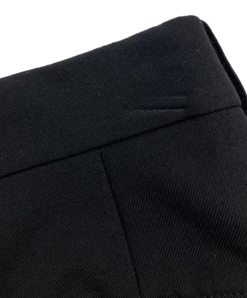 LAD MUSICIAN（ラッドミュージシャン）LAD MUSICIAN (ラッドミュージシャン) WOOL GABARDINE 2TUCK CROPPED WIDE SLACKS　ウール ギャバジン ツータック クロップド ワイド スラックス ブラック サイズ:44の古着・服飾アイテム