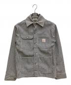 Pointerポインター）の古着「ヒッコリーストライプワークジャケット  カバーオール 」｜ブラック