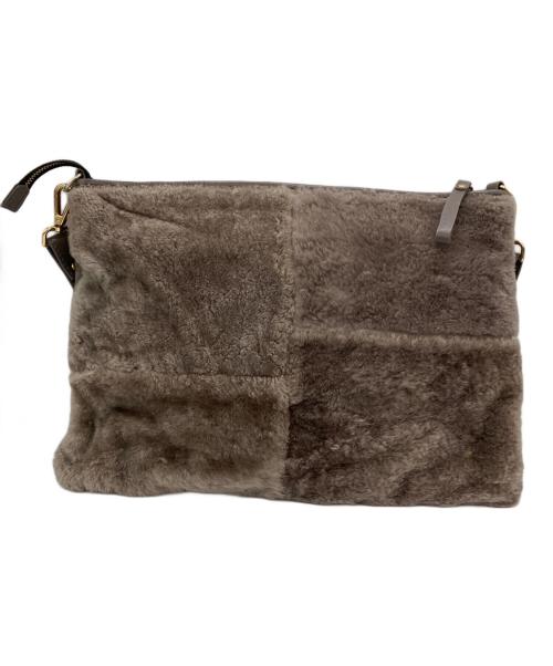 IO PELLE per ear（イオペレ）IO PELLE per ear (イオペレ) ショルダーバッグ ブラウンの古着・服飾アイテム