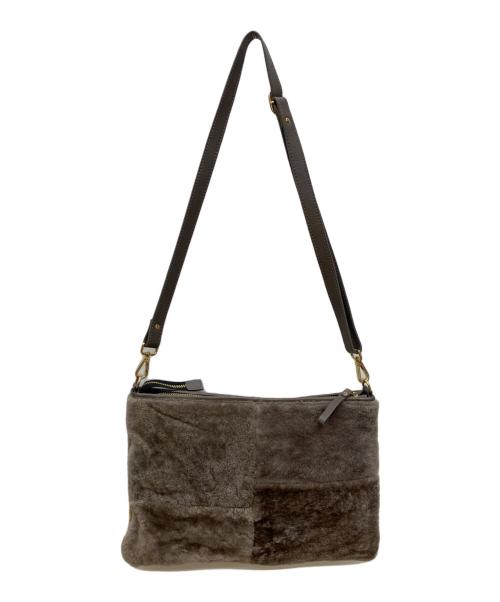 IO PELLE per ear（イオペレ）IO PELLE per ear (イオペレ) ショルダーバッグ ブラウンの古着・服飾アイテム
