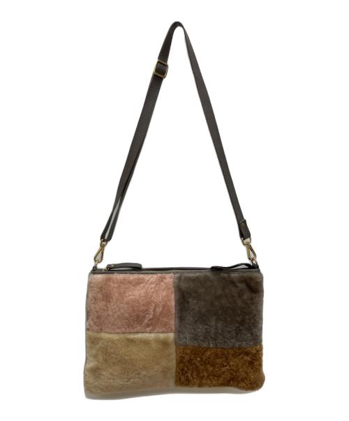 IO PELLE per ear（イオペレ）IO PELLE per ear (イオペレ) ショルダーバッグ ブラウンの古着・服飾アイテム