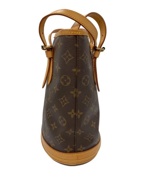 LOUIS VUITTON（ルイ ヴィトン）LOUIS VUITTON (ルイ ヴィトン) バケツM バケットPM プチ バケット トートバッグ モノグラムキャンバス ブラウンの古着・服飾アイテム