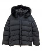 DUVETICAデュベティカ）の古着「EUBULEODUE ファー付きダウンジャケット」｜ブラック