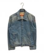DIESELディーゼル）の古着「D-ROHE ジップアップデニムジャケット」｜インディゴ