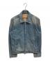 DIESEL（ディーゼル）の古着「D-ROHE ジップアップデニムジャケット」｜インディゴ