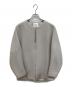 VERMEIL par iena（ヴェルメイユ パー イエナ）の古着「ダンボールコクーンブルゾン　ジップアップジャケット」｜ライトグレー