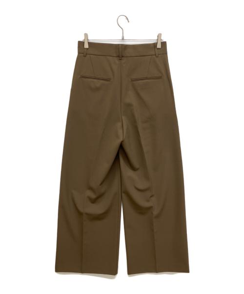 AP STUDIO（エーピーストゥディオ）AP STUDIO (エーピーストゥディオ) 2タックワイドパンツ ブラウン サイズ:38の古着・服飾アイテム
