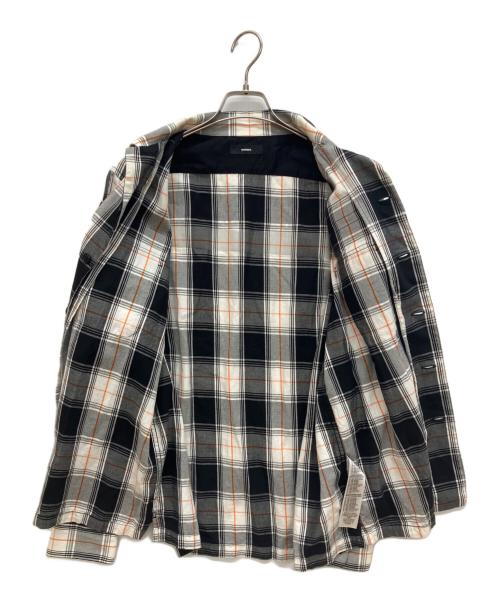 DIESEL（ディーゼル）DIESEL (ディーゼル) ワッペンチェックシャツ ブラック サイズ:Mの古着・服飾アイテム