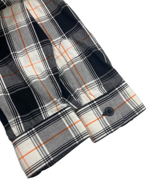 DIESEL（ディーゼル）DIESEL (ディーゼル) ワッペンチェックシャツ ブラック サイズ:Mの古着・服飾アイテム