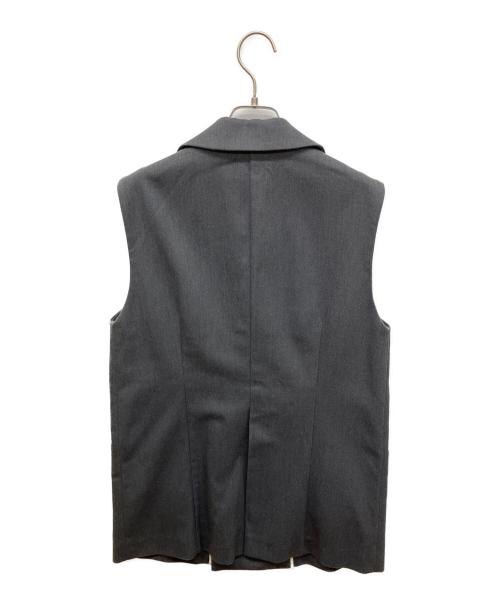 Demi-Luxe Beams（デミルクス ビームス）Demi-Luxe BEAMS (デミルクス ビームス) ツイル ベルト付き ジレ グレー サイズ:38の古着・服飾アイテム