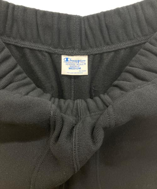 Champion REVERSE WEAVE（チャンピオン リバース ウィーブ）Champion REVERSE WEAVE (チャンピオン リバース ウィーブ) Adam et Rope (アダム エ ロペ) スウェットパンツ　 ワイド フレア ボトムス ブラック サイズ:Mの古着・服飾アイテム